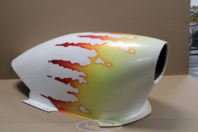 Used Carbon Snail Shell Hood Scoop and Dual Isolator Tray