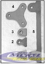 #4 Plate 3/16" Hole Window Mounting Tab